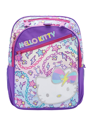 Hello Kitty Texture Details Insulated Backpack School Bag for Girls, Purple, Model No. 10263