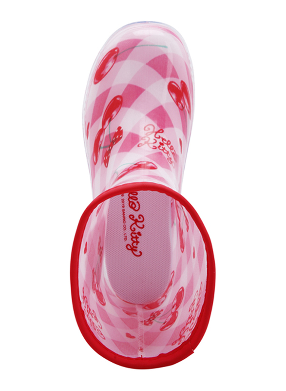 Hello Kitty Waterproof Glossy Rain Boot, 19cm, Pink, Model No. 259616