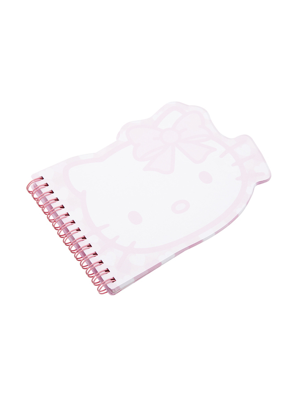 Hello Kitty Spiral D-Cut Notebook, Pink, 80 Sheets, Model No. 350176