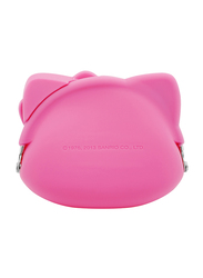 Hello Kitty Soft Rubber Kisslock Coin Purse for Girls, Pink, Model No. 8644551