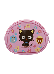 Hello Kitty Fabric Chococat Zip Closure Coin Purse for Girls, Pink, Model No. 75639