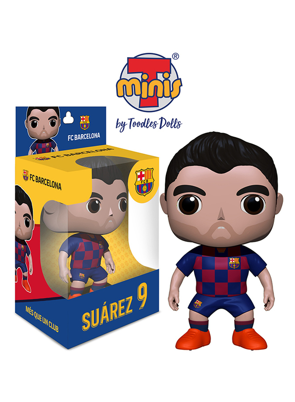 Imex Tminis FCB Luis Suarez Bobblehead Toy, Multicolour