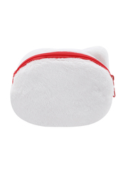 Hello Kitty Soft Wool 10 Bonnel D-Cut Coin Purse for Girls, White, Model No. 68683