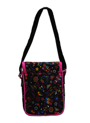 Hello Kitty Polyester Printed Shoulder Travel Accessories Bag for Girls, Black, Model No. 397890