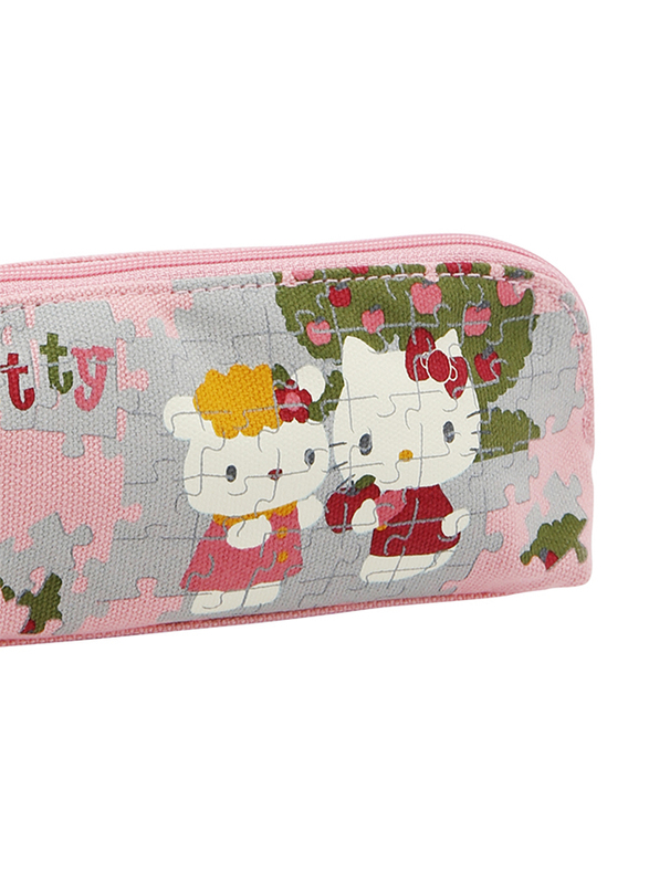 Hello Kitty Jigsaw Puzzle Pen/Pencil Case, Pink, Model No. 856321