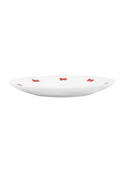 Hello Kitty Large Red Ribbon Design Dinner Plate, White, Model No. 165794