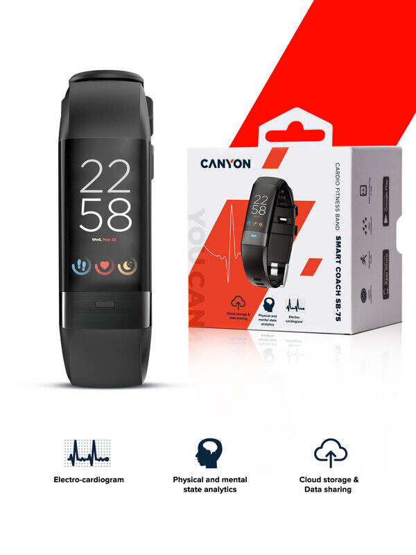 Canyon Fitness band with
personal virtual coach