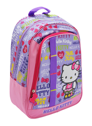 Hello Kitty Printed Backpack School Bag for Girls, Multicolour, Model No. 10336