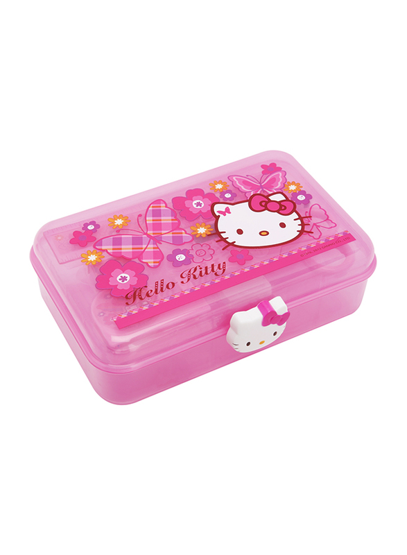 Hello Kitty Geometry Box with Tools Inside, Pink, Model No. 79096