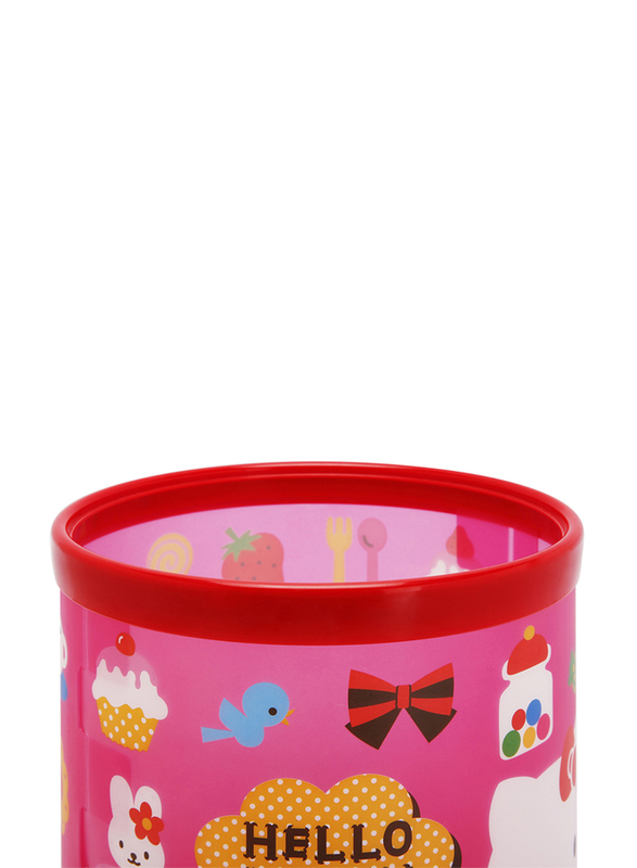 Hello Kitty Folding Waste Basket, Small, Pink, Model No. 853526
