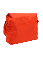 Hello Kitty Polyester Flower Ribbon Cross Body Mail Messenger Bag for Girls, Orange, Model No. 756121