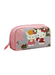 Hello Kitty Jigsaw Puzzle Pen Case/Pouch, Pink, Model No. 855669