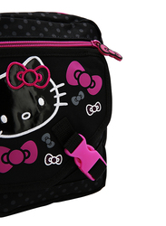 Hello Kitty Polyester Printed Shoulder Travel Accessories Bag for Girls, Black, Model No. 433268