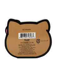 Hello Kitty Sticky Memo, Brown, 50 Sheets, Model No. 7969814