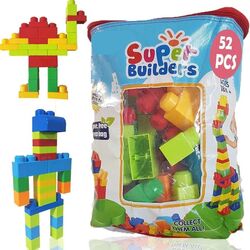 FITTO Building Blocks Construction Set - 52 Pieces Educational Toy for Kids