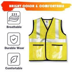 Fitto Construction Worker Role Play Costume Set - Kids Construction Worker Costume Dress Up Pretend Play Outfit with Rescue Tools and Accessories Kids Toys, Career Costumes for Kids