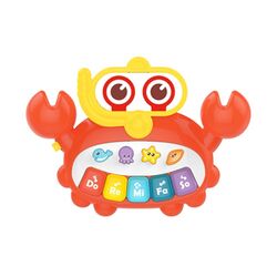 FITTO Crab Baby Piano - Interactive Musical Toy with Animal Sounds and Piano Keyboard