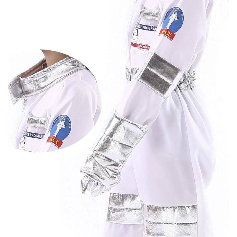 FITTO Children's Party Game Astronaut Costume - Rocket Space Suit Design for Role-Playing, Halloween, and Cosplay