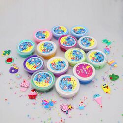 FITTO Mermaid Surprise Slime Kit with Glitter, 15 pcs