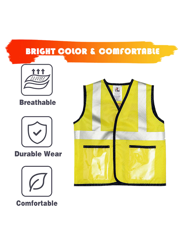 Kidwala Construction Worker Role Play Costume Set, Yellow, Ages 3+