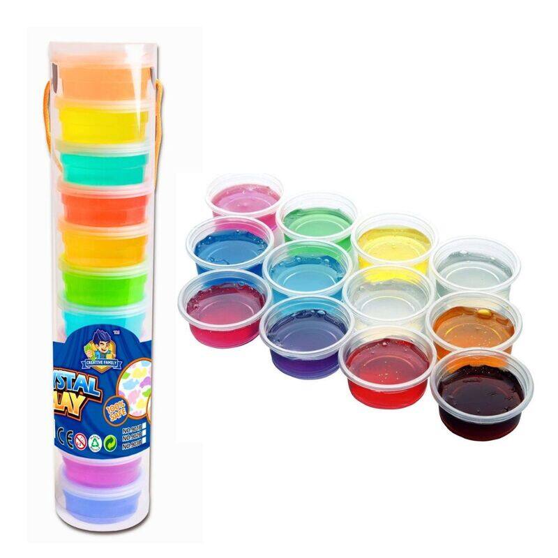 

Kidwala FITTO Mix Slime Toy - Complete Slime-Making Kit for Kids, 12 pcs, Random