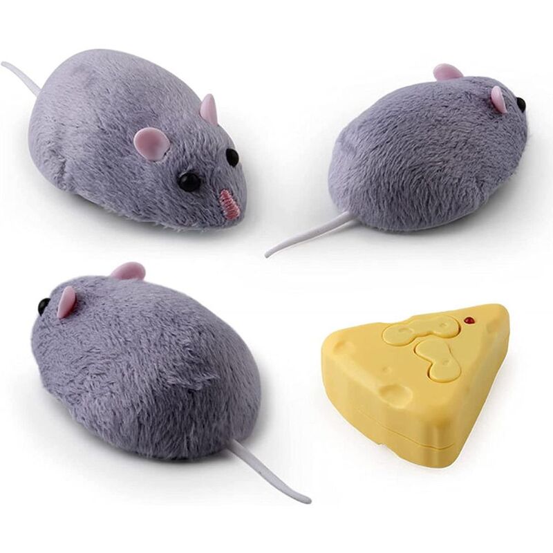 FITTO Electronic Rat Toy - Remote-Controlled Pet Toy for Cats and Dogs