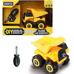 FITTO Take Apart Engineering Car Dumper Truck for Boys with Screwdriver Play Kit STEM toys for 3 Year Old