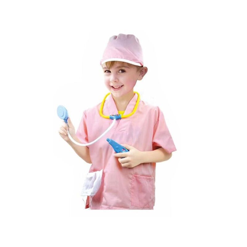 FITTO Nurse Costume for Kids with Accessories, Hospital Costumes for Pretend Play and Halloween