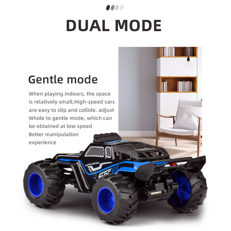 Kidwala Mini High-Speed Racing Off Road Remote Control Car, Blue/Black, Ages 6+