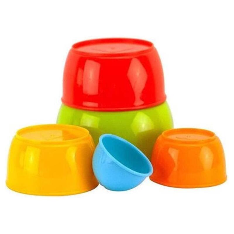 FITTO 5-Piece Stackable Bowl Set - Durable and Multifunctional