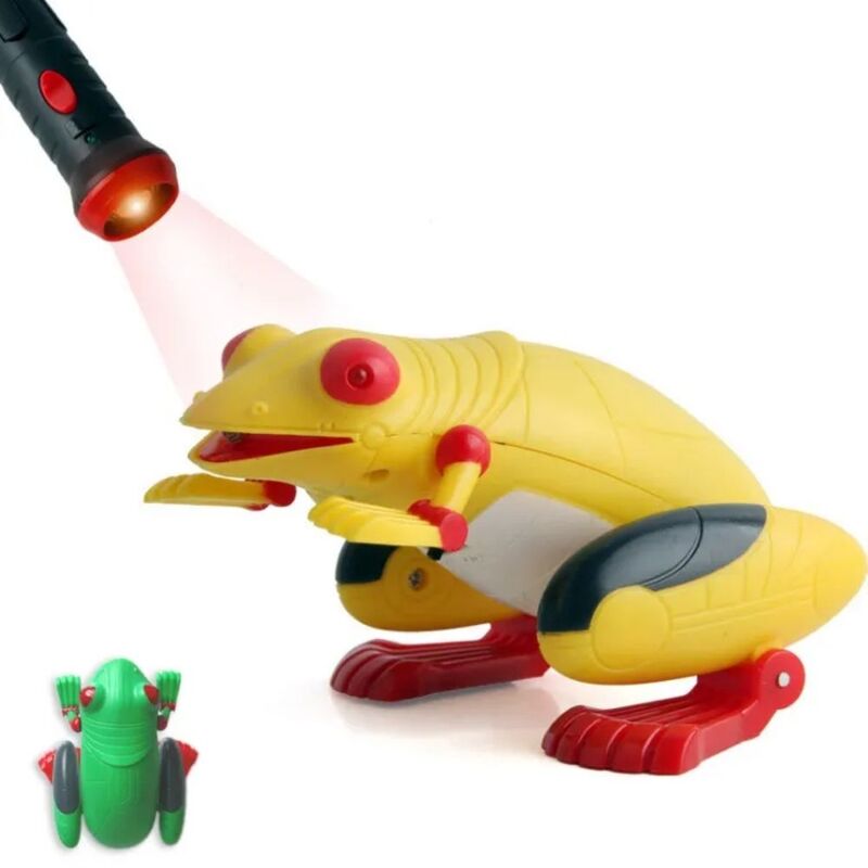 FITTO Remote- Controlled Jumping Plastic Frog Toy - Innovative and Fun Toy for Children and Adults, Green