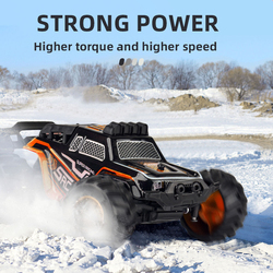 Kidwala Mini High-Speed Racing Off Road Remote Control Car, Black/Orange, Ages 6+