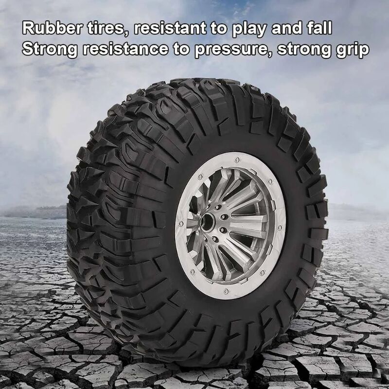 FITTO 6X6 Rock Crawler Remote Control Car for kids 1:10 alloy six-drive 2.4G Toys for Boys, Monster Trucks for boys, Gold