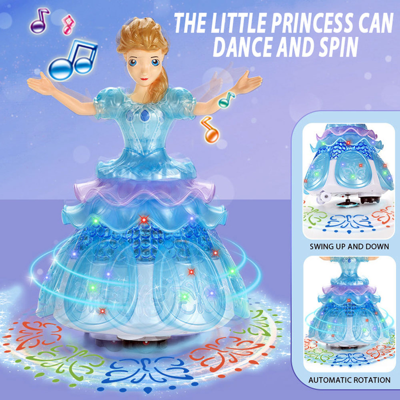 Kidwala Elsa Princess Snow Queen Dancing Doll, Blue, Ages 3+