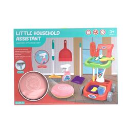 FITTO Kids Pretend Play Cleaning Set - Housekeeping Simulation Toy with Broom, Dustpan, Brush, and Accessories