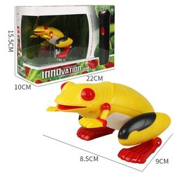 FITTO Remote- Controlled Jumping Plastic Frog Toy - Innovative and Fun Toy for Children and Adults