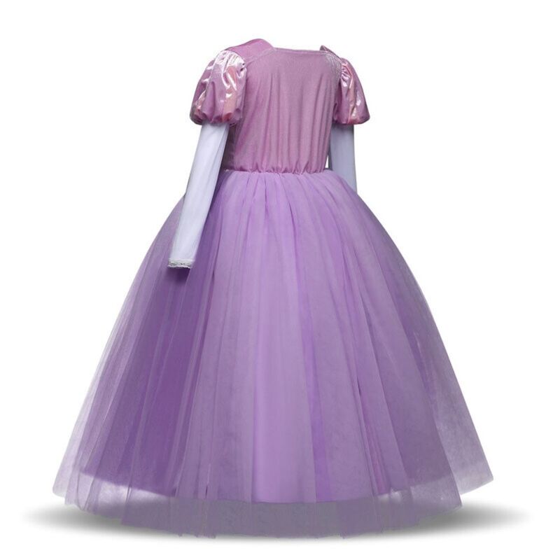 FITTO Rapunzel Princess Sofia Costume with Accessories for Girls, size 130