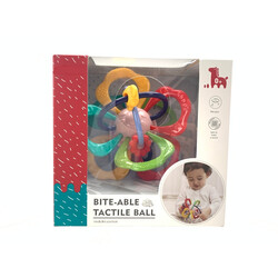 FITTO Sensory Teether - Colorful and Engaging Toy for Teething Babies, Bite-able tactile ball
