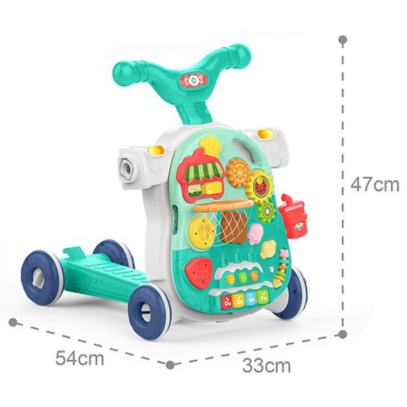 FITTO High- Quality Baby Walking Toys Push Walker, Green