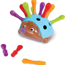 FITTO Hedgehog Sensory Toy - Tactile and Visual Stimulation for Children