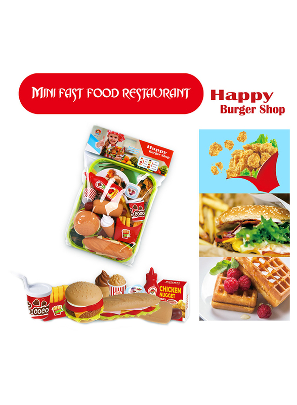 Kidwala Happy Burger Shop Educational Toy Set, Multicolour, Ages 3+