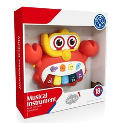 FITTO Crab Baby Piano - Interactive Musical Toy with Animal Sounds and Piano Keyboard