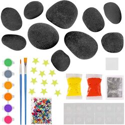 FITTO Painting Galaxy Version Supplies Set - Complete Painting Kit with Canvases, Acrylic Paints, and Brushes