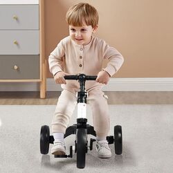 FITTO Adjustable Tricycles for Toddlers with Push Handle and Comfortable Seat