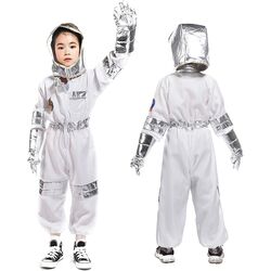 FITTO Children's Party Game Astronaut Costume - Rocket Space Suit Design for Role-Playing, Halloween, and Cosplay