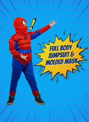 FITTO kids costume set for kids, Spiderman Costume for kids with pants, Mask, and accessories, Medium