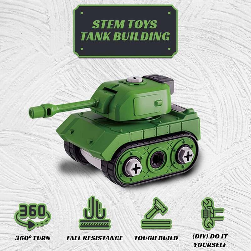 FITTO Take Apart Toys Tank for Boys with Screwdriver Play Kit STEM toys for 3 Year Old