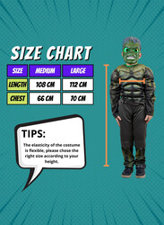 FITTO kids costume set for kids, Hulk Costume for kids with pants, Mask, and accessories, Large