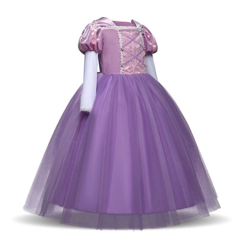 FITTO Rapunzel Princess Sofia Costume with Accessories for Girls