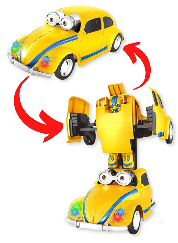 

Kidwala FITTO VW Beetle Robot Transformer Car With Two Batteries, Yellow
